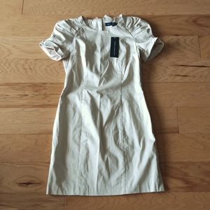 NWT French Connection Short Sleeve Midi Dress With Back Bow Detail - SIZE 12